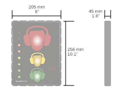industrial noise sign dimensions